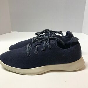Allbirds Mens Wool Runners Navy Blue Sustainable Merino Wool Sneakers Shoes